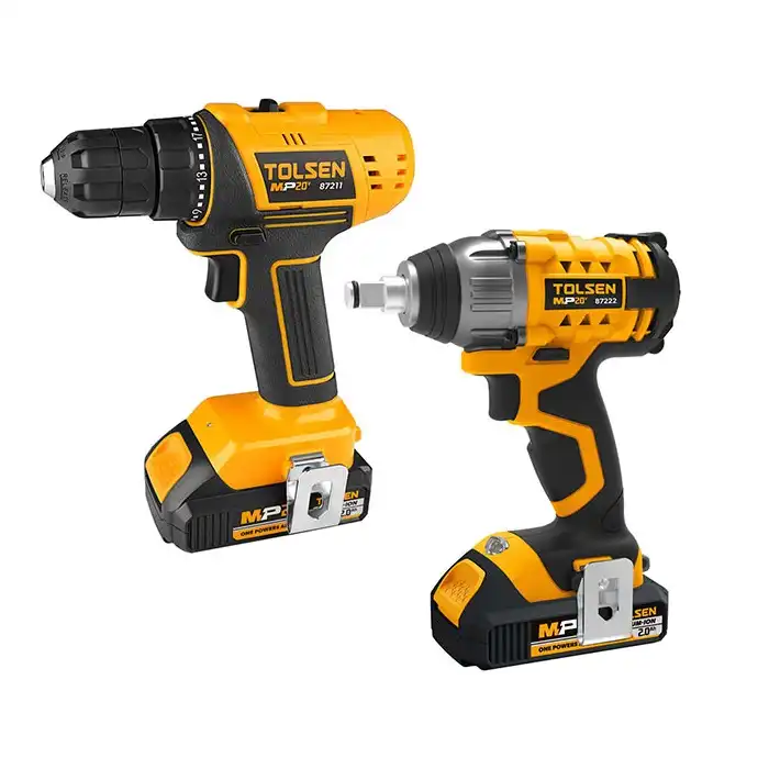 کیت دو عددی بکس شارژی و دریل شارژی 20 ولت تولسن مدل 87240